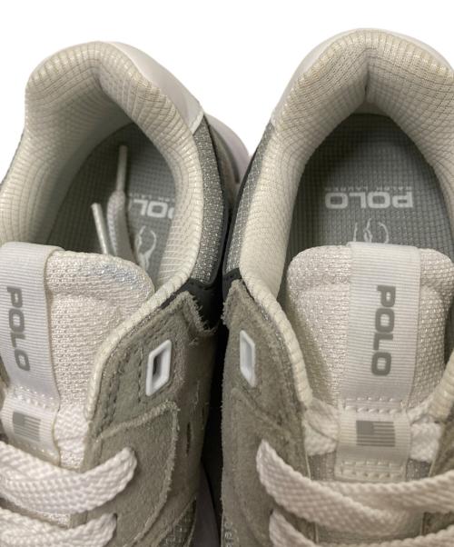 POLO RALPH LAUREN（ポロ・ラルフローレン）POLO RALPH LAUREN (ポロ・ラルフローレン) ジャガードスエードメッシュスニーカー グレー サイズ:US:6の古着・服飾アイテム