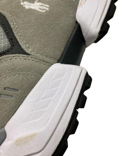 POLO RALPH LAUREN（ポロ・ラルフローレン）POLO RALPH LAUREN (ポロ・ラルフローレン) ジャガードスエードメッシュスニーカー グレー サイズ:US:6の古着・服飾アイテム