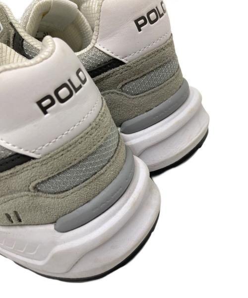 POLO RALPH LAUREN（ポロ・ラルフローレン）POLO RALPH LAUREN (ポロ・ラルフローレン) ジャガードスエードメッシュスニーカー グレー サイズ:US:6の古着・服飾アイテム