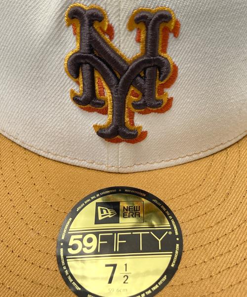 New Era（ニューエラ）New Era (ニューエラ) キャップ ベージュ×ホワイト サイズ:下記参照の古着・服飾アイテム