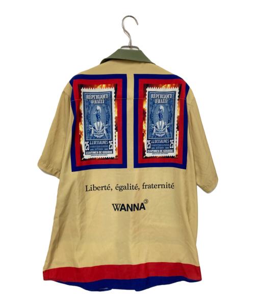 WANNA（ワナ）WANNA (ワナ) 総柄開襟シャツ マルチカラー サイズ:Lの古着・服飾アイテム