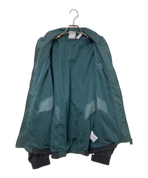 adidas（アディダス）adidas (アディダス) Rekive トラックジャケット グリーン×ブラック サイズ:XLの古着・服飾アイテム