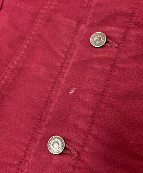 LEVI'S（リーバイス）LEVI'S (リーバイス) SUPREME (シュプリーム) Custom Fit Moleskin Trucker Jacket レッド サイズ:Lの古着・服飾アイテム
