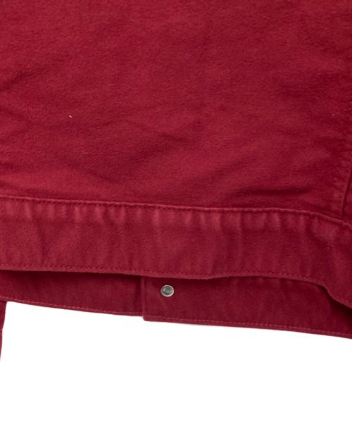 LEVI'S（リーバイス）LEVI'S (リーバイス) SUPREME (シュプリーム) Custom Fit Moleskin Trucker Jacket レッド サイズ:Lの古着・服飾アイテム