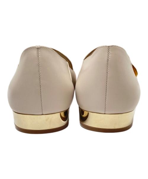 Salvatore Ferragamo（サルヴァトーレ フェラガモ）Salvatore Ferragamo (サルヴァトーレ フェラガモ) ローファー ベージュ サイズ:9の古着・服飾アイテム