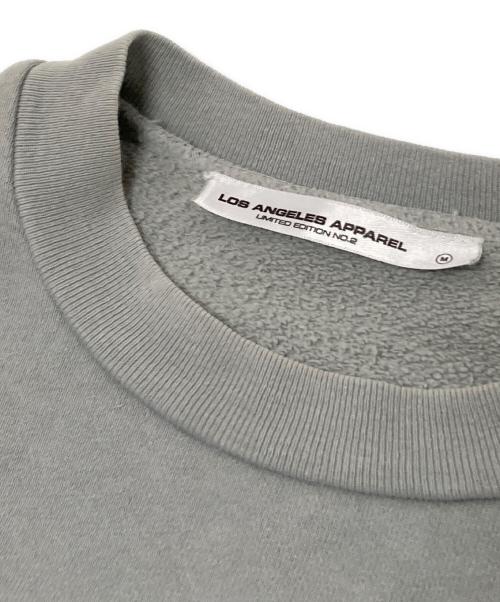 LOS ANGELES APPAREL（ロサンゼルスアパレル）LOS ANGELES APPAREL (ロサンゼルスアパレル) クルーネックスウェット グレー サイズ:Mの古着・服飾アイテム