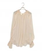 CHAOSカオス）の古着「メロリージョーゼットブラウス」｜ベージュ