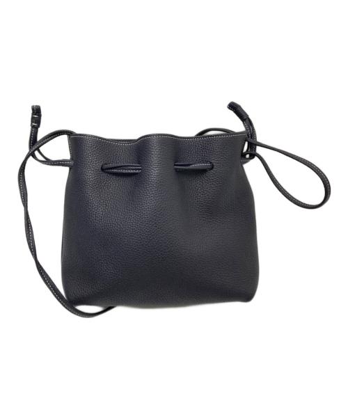 bonaventura（ボナベンチュラ）bonaventura (ボナベンチュラ) ノア シュリンクレザー巾着バッグ ブラック サイズ:下記参照の古着・服飾アイテム