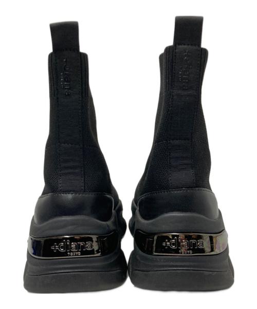 DAIANA（ダイアナ）DAIANA (ダイアナ) 軽量ニットソックススニーカー ブラック サイズ:22.5㎝の古着・服飾アイテム