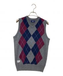 WTAPS（ダブルタップス）の古着「アーガイルニットベスト」｜グレー