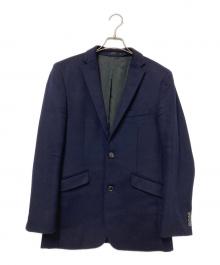 BURBERRY BLACK LABEL（バーバリーブラックレーベル）の古着「カシミヤ混テーラードジャケット」｜ネイビー