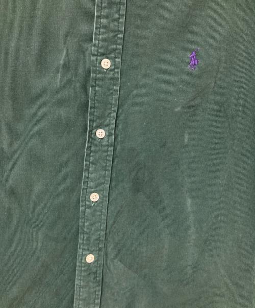 RALPH LAUREN（ラルフローレン）RALPH LAUREN (ラルフローレン) コーデュロイシャツ グリーン サイズ:XSの古着・服飾アイテム