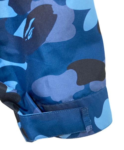 BAPE BY A BATHING APE（ベイプバイアベイシングエイプ）BAPE BY A BATHING APE (ベイプバイアベイシングエイプ) GRADATION CAMO SHARK MASK JACKET ブラック×ブルー サイズ:2XLの古着・服飾アイテム
