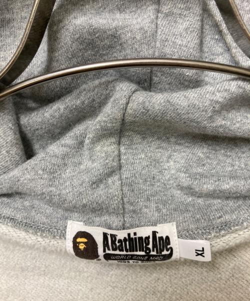 BAPE BY A BATHING APE（ベイプバイアベイシングエイプ）BAPE BY A BATHING APE (ベイプバイアベイシングエイプ) MOTOR SPORT FULL ZIP HOODIE グレー サイズ:XLの古着・服飾アイテム