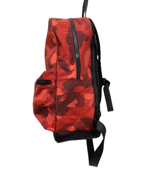 BAPE BY A BATHING APE（ベイプバイアベイシングエイプ）BAPE BY A BATHING APE (ベイプバイアベイシングエイプ) リュック ブラック×レッド サイズ:下記参照の古着・服飾アイテム