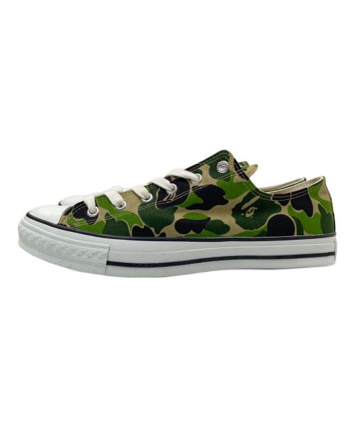 BAPE BY A BATHING APE（ベイプバイアベイシングエイプ）BAPE BY A BATHING APE (ベイプバイアベイシングエイプ) ローカットスニーカー ベージュ×グリーン サイズ:29.0cm 未使用品の古着・服飾アイテム