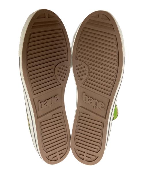 BAPE BY A BATHING APE（ベイプバイアベイシングエイプ）BAPE BY A BATHING APE (ベイプバイアベイシングエイプ) ローカットスニーカー ベージュ×グリーン サイズ:29.0cm 未使用品の古着・服飾アイテム