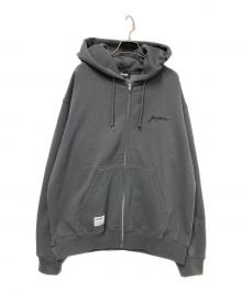 Schott（ショット）の古着「バック刺繍キルティングパーカー」｜グレー