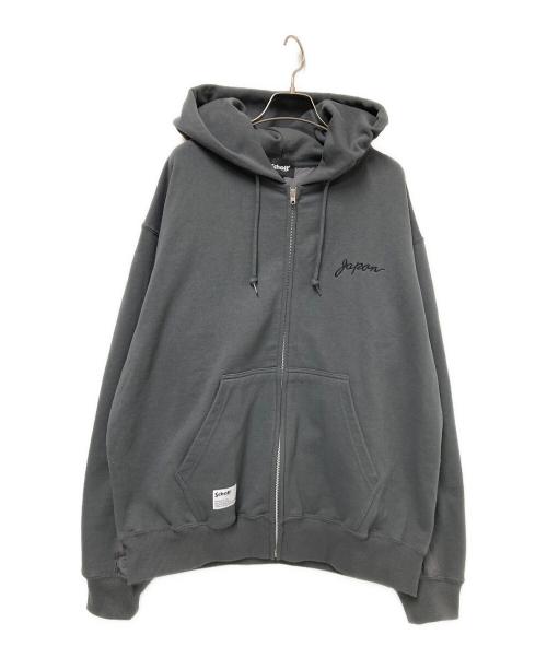 Schott（ショット）Schott (ショット) バック刺繍キルティングパーカー グレー サイズ:XLの古着・服飾アイテム