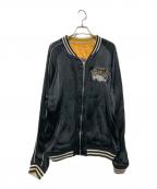 AVIREXアヴィレックス）の古着「リバーシブルスカジャン」｜ブラック×イエロー