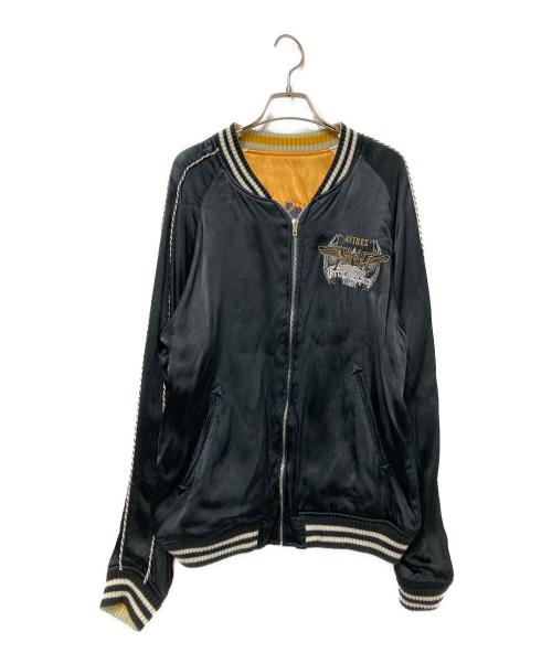 AVIREX（アヴィレックス）AVIREX (アヴィレックス) リバーシブルスカジャン ブラック×イエロー サイズ:Lの古着・服飾アイテム