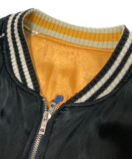 AVIREX（アヴィレックス）AVIREX (アヴィレックス) リバーシブルスカジャン ブラック×イエロー サイズ:Lの古着・服飾アイテム