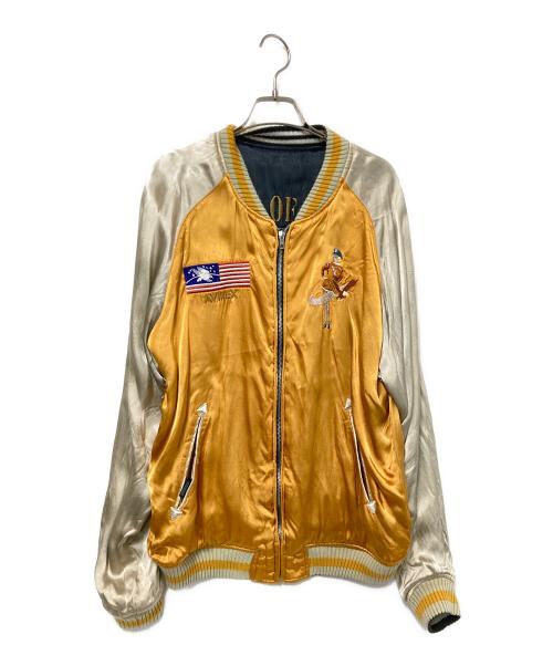 AVIREX（アヴィレックス）AVIREX (アヴィレックス) リバーシブルスカジャン ブラック×イエロー サイズ:Lの古着・服飾アイテム