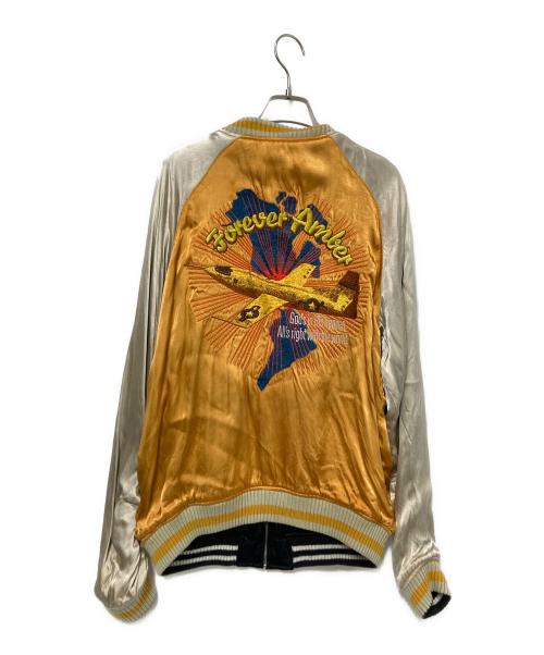 AVIREX（アヴィレックス）AVIREX (アヴィレックス) リバーシブルスカジャン ブラック×イエロー サイズ:Lの古着・服飾アイテム