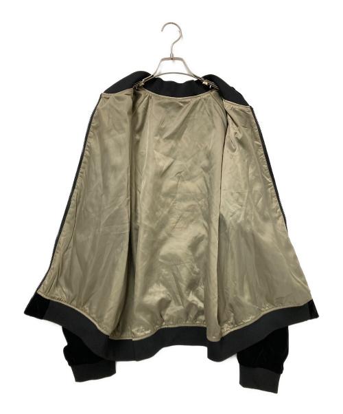 SuperGroupies（スーパーグルーピーズ）SuperGroupies (スーパーグルーピーズ) ベロアジャケット ブラック サイズ:Lの古着・服飾アイテム
