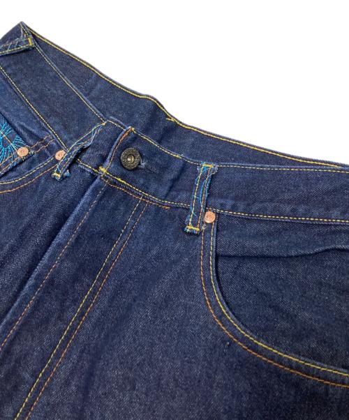 RMC（アールエムシー）RMC (アールエムシー) 刺繍デニムパンツ インディゴ サイズ:W34の古着・服飾アイテム