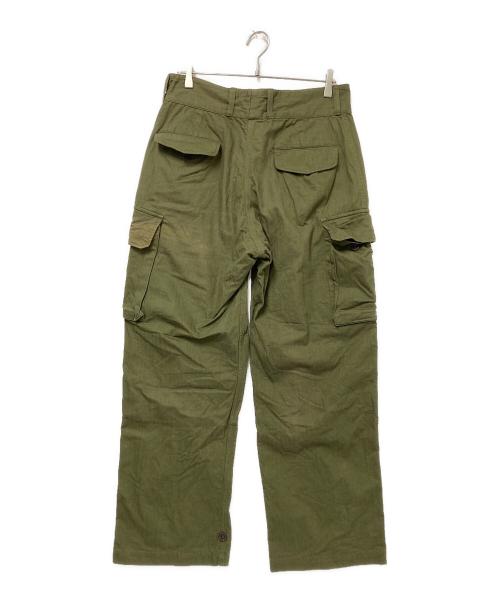 HOUSTON（ヒューストン）HOUSTON (ヒューストン) FRENCH ARMY M-47 フィールド カーゴパンツ オリーブ サイズ:35の古着・服飾アイテム