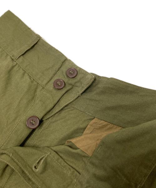 HOUSTON（ヒューストン）HOUSTON (ヒューストン) FRENCH ARMY M-47 フィールド カーゴパンツ オリーブ サイズ:35の古着・服飾アイテム