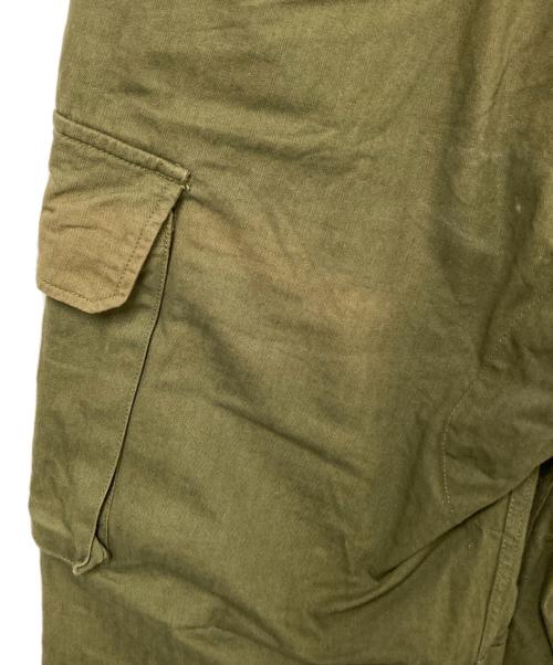 HOUSTON（ヒューストン）HOUSTON (ヒューストン) FRENCH ARMY M-47 フィールド カーゴパンツ オリーブ サイズ:35の古着・服飾アイテム