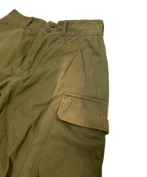 HOUSTON（ヒューストン）HOUSTON (ヒューストン) FRENCH ARMY M-47 フィールド カーゴパンツ オリーブ サイズ:35の古着・服飾アイテム