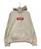 SUPREMEシュプリーム）の古着「Box Logo Hooded Sweatshirt/ボックスロゴフーディスウェットシャツ」｜ベージュ