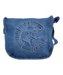 HUNTING WORLD（ハンティングワールド）の古着「デニムメッセンジャーバッグ」｜インディゴ