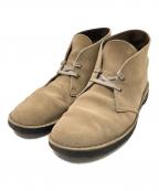 CLARKSクラークス）の古着「デザートブーツ」｜ベージュ