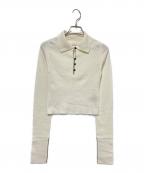 TODAYFULトゥデイフル）の古着「Highgauge Skipper Knit」｜ホワイト