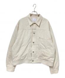 miffew（ミフュー）の古着「DENIM DOWN JACKET」｜ベージュ