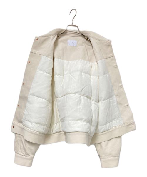 miffew（ミフュー）miffew (ミフュー) DENIM DOWN JACKET ベージュ サイズ:34の古着・服飾アイテム