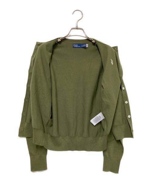 POLO RALPH LAUREN（ポロ・ラルフローレン）POLO RALPH LAUREN (ポロ・ラルフローレン) ニットカーディガン グリーン サイズ:Sの古着・服飾アイテム