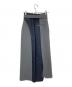 PUBLIC TOKYO (パブリックトウキョウ) レイヤードカラータイトスカート グレー×ネイビー サイズ:1 未使用品：6000円