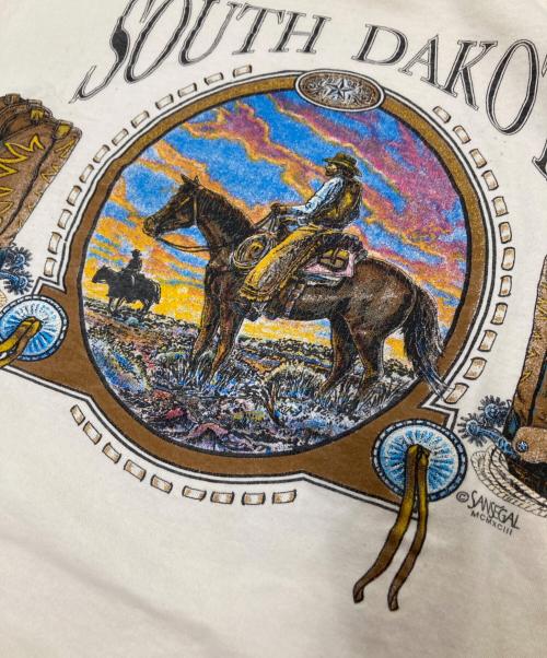 ONEITA（オニータ）ONEITA (オニータ) 90s プリントTシャツ ホワイト サイズ:Lの古着・服飾アイテム