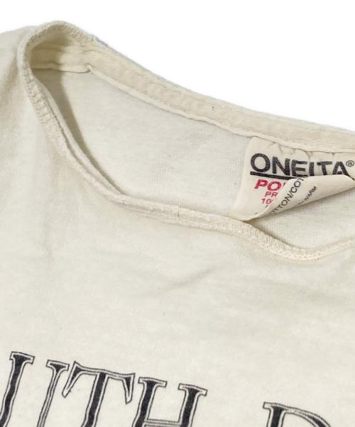 ONEITA（オニータ）ONEITA (オニータ) 90s プリントTシャツ ホワイト サイズ:Lの古着・服飾アイテム
