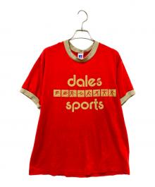 RUSSELL ATHLETIC（ラッセルアスレチック）の古着「90s リンガーTシャツ」｜ベージュ×レッド