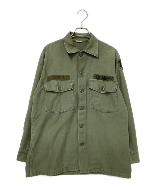 US ARMY（ユーエスアーミー）US ARMY (ユーエスアーミー) ユーティリティーシャツ グリーン サイズ:15 1/2の古着・服飾アイテム