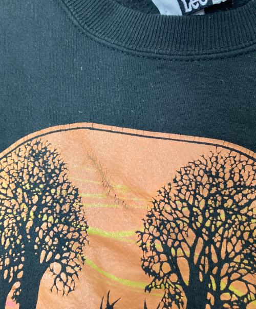 LEE（リー）LEE (リー) プリントスウェット ブラック サイズ:XLの古着・服飾アイテム