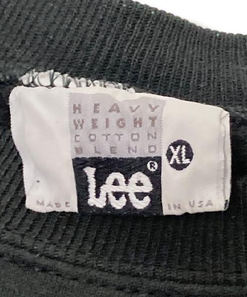 LEE（リー）LEE (リー) プリントスウェット ブラック サイズ:XLの古着・服飾アイテム