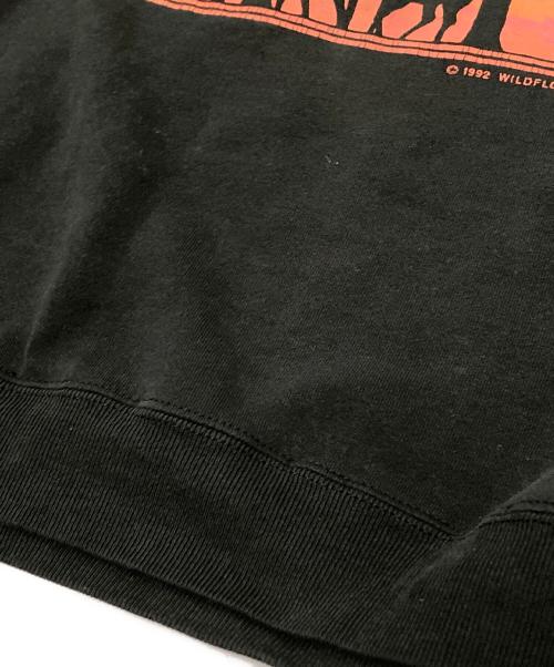 LEE（リー）LEE (リー) プリントスウェット ブラック サイズ:XLの古着・服飾アイテム