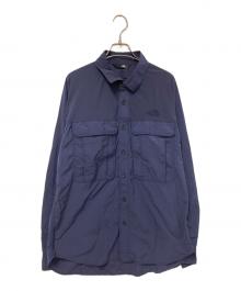THE NORTH FACE（ザ ノース フェイス）の古着「ロングスリーブクラッドシャツ」｜ネイビー
